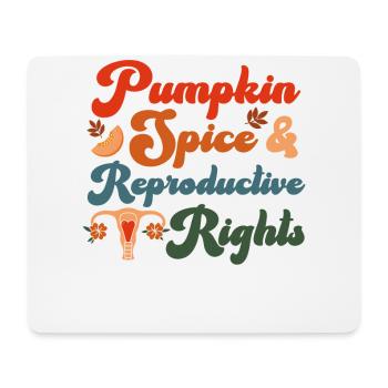 Feminist Fall Autumn Pumpkin Spice - Mouse Pad (horizontal) - white - Front