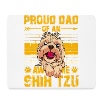 Proud dad of an awesome Shih Tzu - Mousepad (Querformat) - Weiß - Vorne