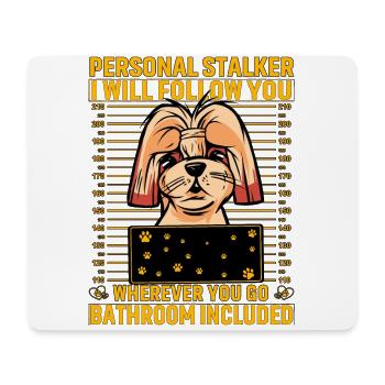 Shih Tzu Stalker - Mousepad (Querformat) - Weiß - Vorne