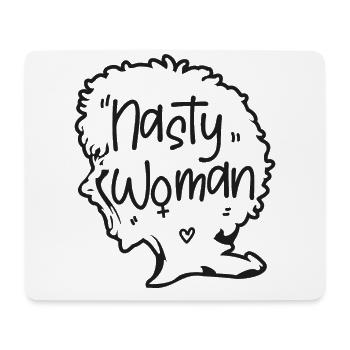 Feminist Nasty Woman - Mouse Pad (horizontal) - white - Front
