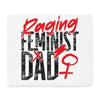 Feminist Dad Raging Feminist Dad - Mousepad (Querformat) - Weiß - Vorne