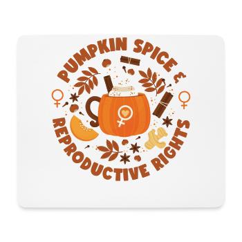 Feminist Fall Autumn Pumpkin Spice - Mouse Pad (horizontal) - white - Front