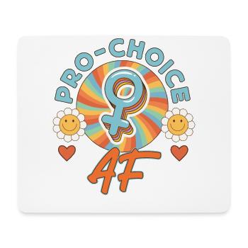 Féministe Rétro Pro-Choix Af - Tapis de souris (format paysage) - blanc - Devant