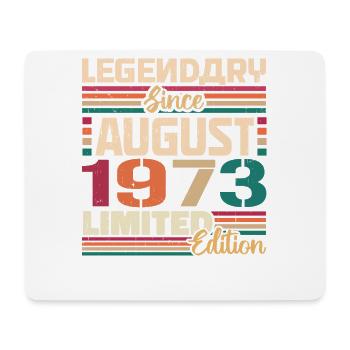 1973 Août Anniversaire Légende Août 1973 - Tapis de souris (format paysage) - blanc - Devant