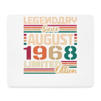 1968 August Birthday Legend August 1968 - Mouse Pad (horizontal) - white - Front