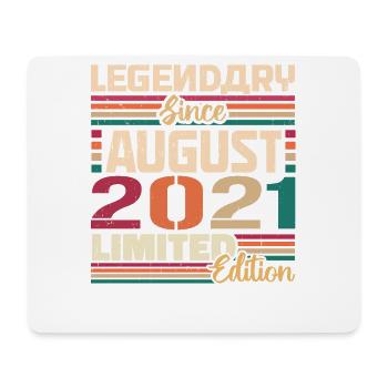 2021 August Geburtstag Legende August 2021 - Mousepad (Querformat) - Weiß - Vorne
