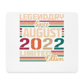 2022 August Geburtstag Legende August 2022 - Mousepad (Querformat) - Weiß - Vorne