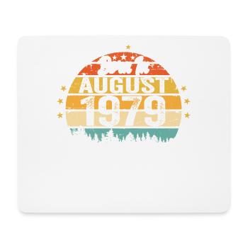 August 1979 Birthday Gift Ideas 1979 August - Mouse Pad (horizontal) - white - Front