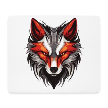 Fox Portrait - Mouse Pad (horizontal) - white - Front