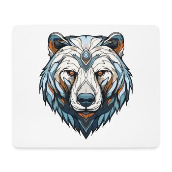 Polar Bear Portrait Polar Bear - Mouse Pad (horizontal) - white - Front