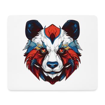 Panda Portrait - Mousepad (Querformat) - Weiß - Vorne