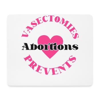 Feminist Vasectomies Prevents - Mousepad (Querformat) - Weiß - Vorne