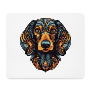 Dachshund Dog Portrait Dachshund - Mouse Pad (horizontal) - white - Front