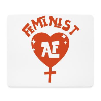 Féministe Féministe Af - Tapis de souris (format paysage) - blanc - Devant