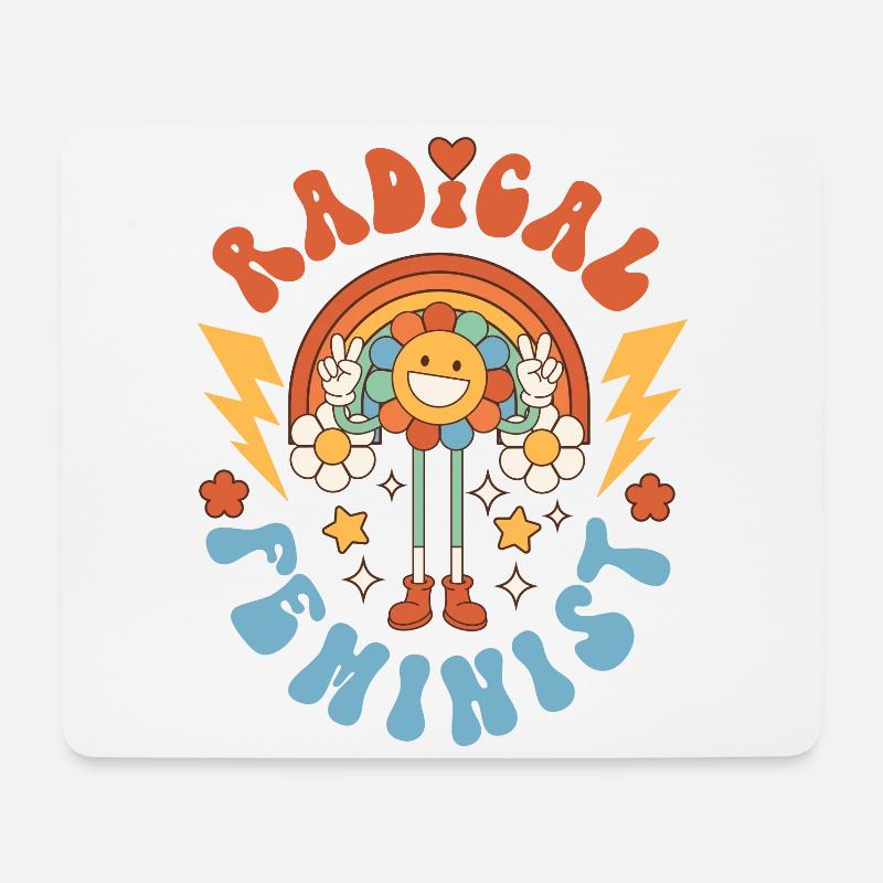 Feminist Radical Feminist - Mousepad (Querformat) - Weiß