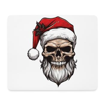 Weihnachtsmann Totenkopf Christmas - Mousepad (Querformat) - Weiß - Vorne
