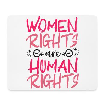 Les droits féministes des femmes sont humains - Tapis de souris (format paysage) - blanc - Devant