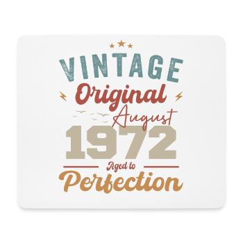 August 1972 Vintage Vintage Birthday Retro - Mouse Pad (horizontal) - white - Front