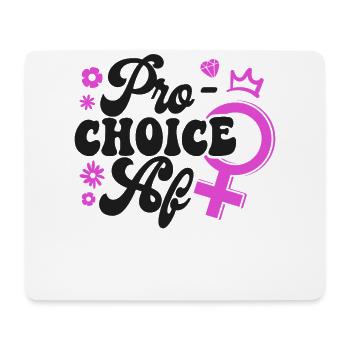 Féministe Pro-Choice Af - Tapis de souris (format paysage) - blanc - Devant
