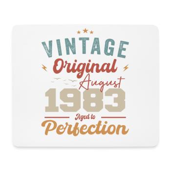 August 1983 Vintage Vintage Birthday Retro - Mouse Pad (horizontal) - white - Front