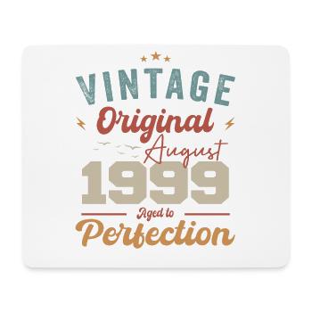 August 1999 Vintage Jahrgang Geburtstag Retro - Mousepad (Querformat) - Weiß - Vorne