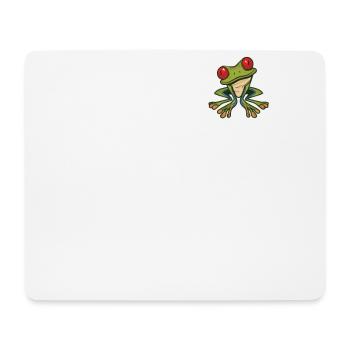 Logo Emblème Animaux Costa Rica Amoureux Arbre aux yeux rouges - Tapis de souris (format paysage) - blanc - Devant