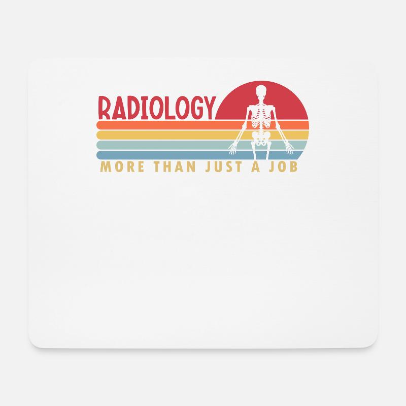 Radiologie mehr als ein Job Röntgentechniker - Mousepad (Querformat) - Weiß