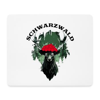 Schönheit des Schwarzwalds mit Heimatdesign - Mousepad (Querformat) - Weiß - Vorne