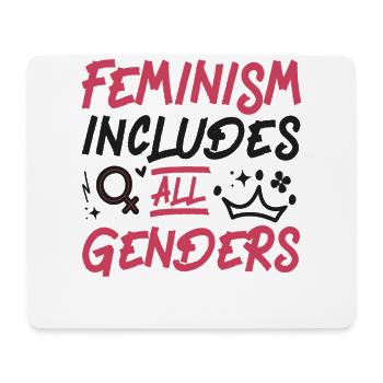 Feminist Feminism Includes All - Mouse Pad (horizontal) - white - Front