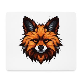 Pomeranian Hund Portrait - Mousepad (Querformat) - Weiß - Vorne