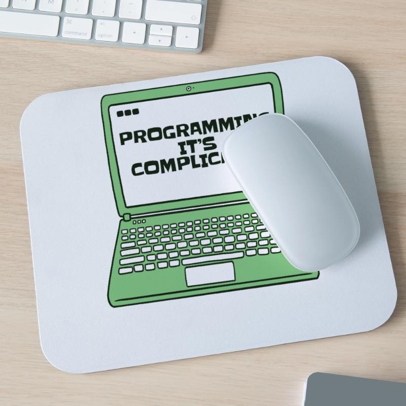 Programmer c’est compliqué Developer Coder Tapis de souris (format paysage)