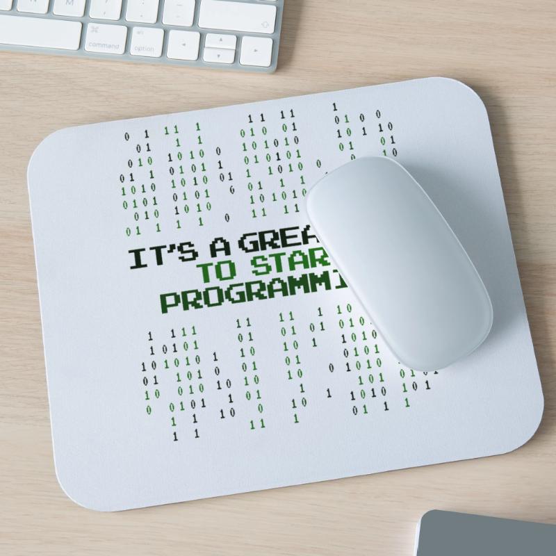 Great Day To Start Programming Developer Coder Mouse Pad (horizontal)