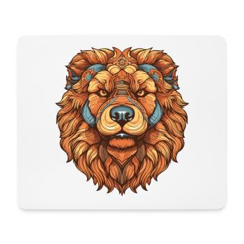 Chow Chow Hund Portrait - Mousepad (Querformat) - Weiß - Vorne