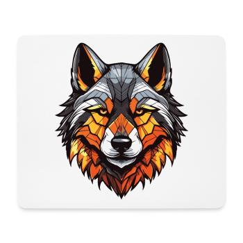 Akita Dog Portrait - Mouse Pad (horizontal) - white - Front