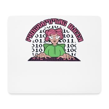 Programming Queen Software Developer Developer - Mouse Pad (horizontal) - white - Front