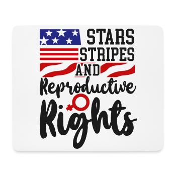 Feminist Stars Stripes & - Mousepad (Querformat) - Weiß - Vorne