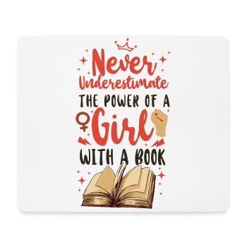 Feminist Never Underestimate The - Mouse Pad (horizontal) - white - Front