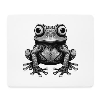 Portrait de grenouille - Tapis de souris (format paysage) - blanc - Devant