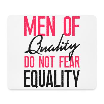 Feminist Men Of Quality Don't Fear - Mouse Pad (horizontal) - white - Front