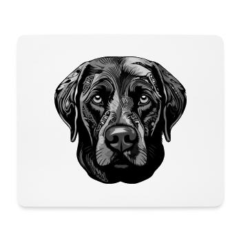Labrador Dog Portrait - Mouse Pad (horizontal) - white - Front