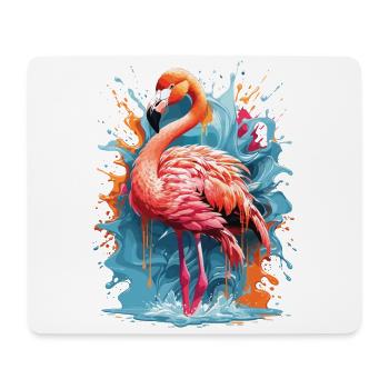 Flamingo Graffiti Water Splash - Mouse Pad (horizontal) - white - Front