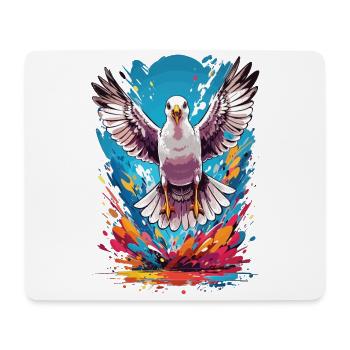 Möwe Sommer Urlaub - Mousepad (Querformat) - Weiß - Vorne