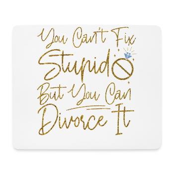Happy Divorce Party You Can't Fix - Mousepad (Querformat) - Weiß - Vorne