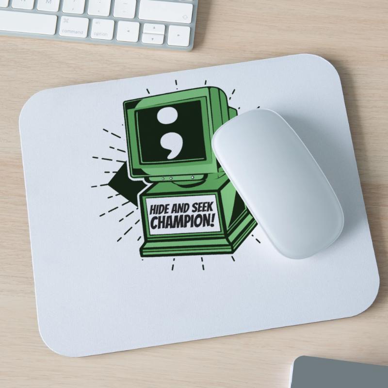 Hide And Seek Champion Software Engineer Coder Mouse Pad (horizontal)