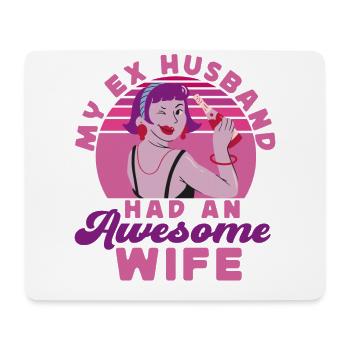 Happy Divorce Party My Ex Husband - Mouse Pad (horizontal) - white - Front
