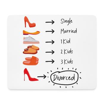 Happy Divorce Party Single Married - Mousepad (Querformat) - Weiß - Vorne