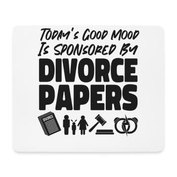 Happy Divorce Party Today's Good - Mousepad (Querformat) - Weiß - Vorne