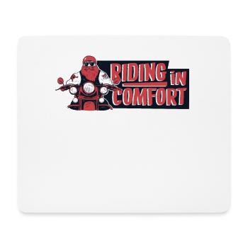 Riding In Comfort Tricycle Motorcycle Threewheeler - Mouse Pad (horizontal) - white - Front