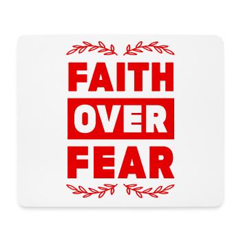 Bible Faith over fear - Mouse Pad (horizontal) - white - Front