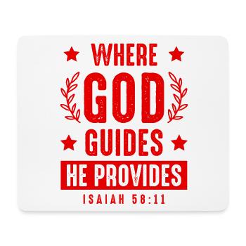 God directs the Bible - Mouse Pad (horizontal) - white - Front